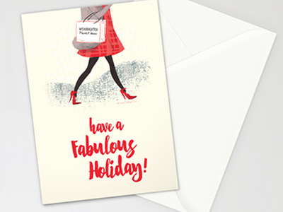 Holiday Fashionista christmas design fashion holiday illustration stationery typesetting