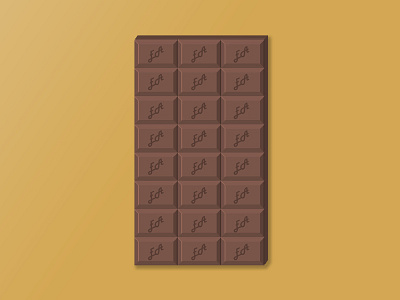 Chocolate bar illustration illustration