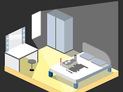 Isometric artist Room