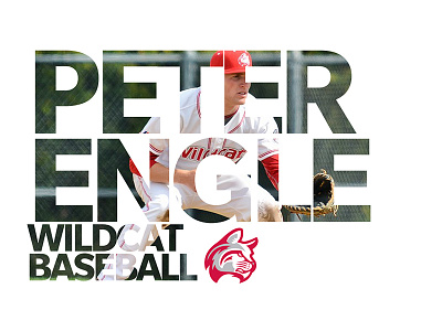 Wildcat Baseball athletics baseball college design eden creative font logo red sports type typography white