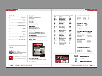 Media Guide 13 baskebtall book color cymk design ipad layout magazine media guide print sports white