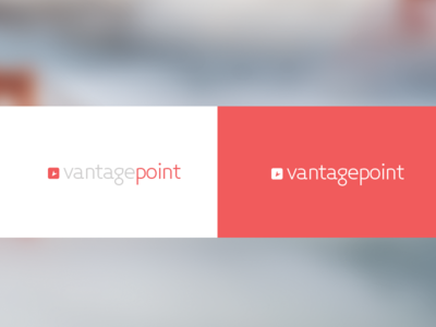 Vantage Point Concept blurred branding colors eden creative flat focus logo photography process red type white