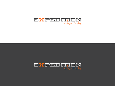 Expedition Church - Frisco, TX branding eden creative gray icon identity mark orange texas type web website white