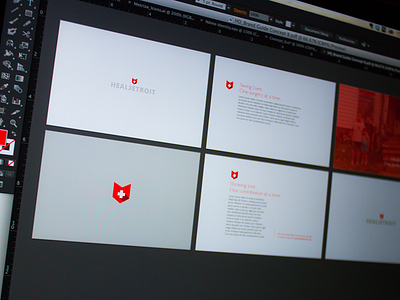 Heal Detroit Brand Guide brand guide branding detroit eden creative icon identity logo modern red style guide