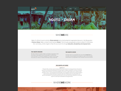 Ndoto Web 2.2 africa color css design eden creative flat html minimal typography web website