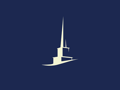Steeple blue brand branding church eden creative identity logo process steeple