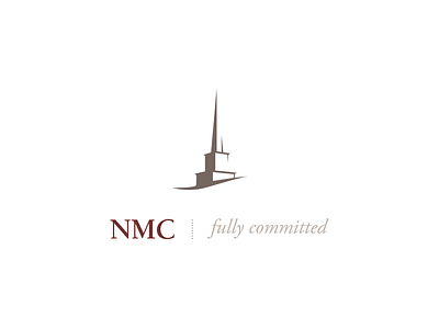 NMC Logo america branding church eden creative illustration logo maroon process typography