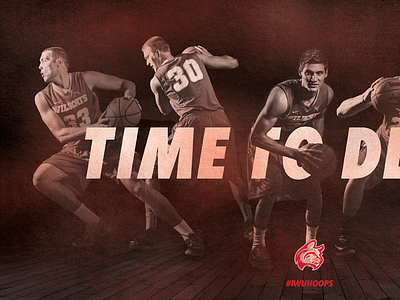IWU MBB "TIME" basketball design eden creative indiana poster posters red sports wildcats