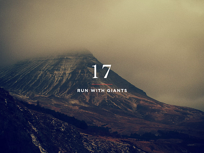Running with Giants blog color design dreams eden creative giants photography red type typography