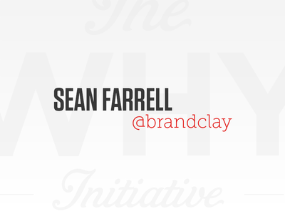 'The Why Initiative' Sean Farrell blog branding color eden creative illustration journal logo red web