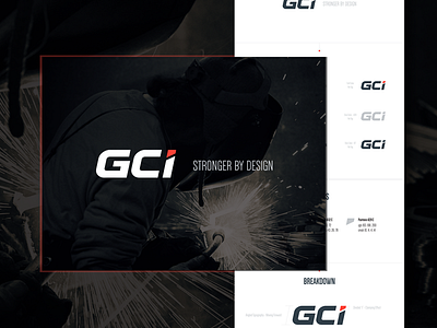 GCI branding eden creative identity logo process red typography website white