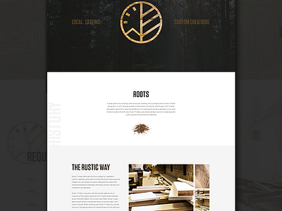 Rustic Web branding contrast design eden creative logo photography ui ux web website