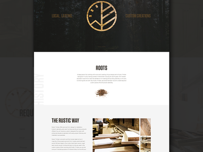 Rustic Web branding contrast design eden creative logo photography ui ux web website