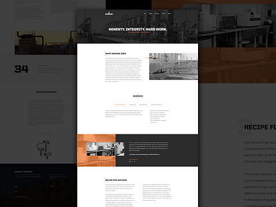 Howard Measurement design eden creative hero layout parallax type ui web