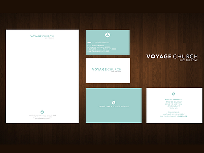 Voyage Presentation blue bold box brand business card church color design eden creative faith grid love simple stationary teal voyage white white space yellow