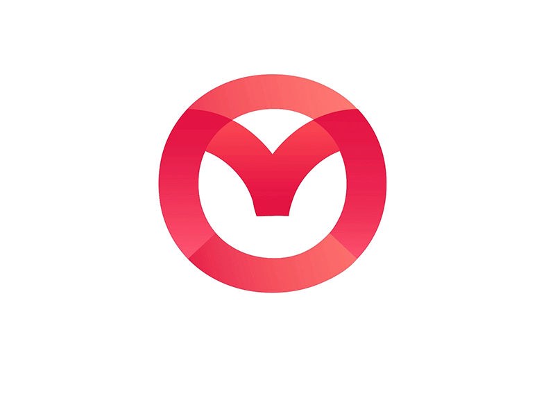 Logo Morecontact animation brand branding identity letters logo logo animation logotype minimal minimal logo pink logo simple