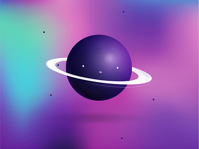 Planet animation branding drawing gradient illustration planet space vector