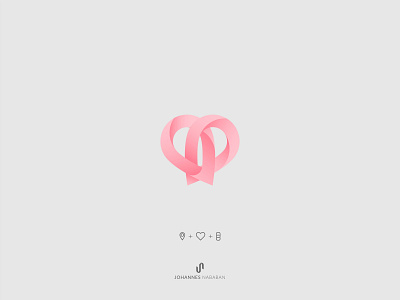 Pin + Love + Chain Logo Concept