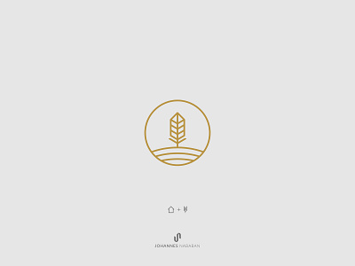 Wheat + House Logo Concept branding company logo design dribbble farm logo graphic design house logo logo design logogram vector wheat