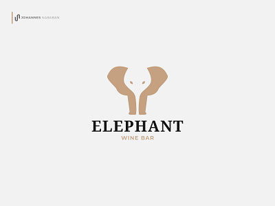 Elephant Wine Logo bar brand identity branding company logo corporate identity design dribbble elephant graphic design logo logo design logo idea logogram negative space negative space logo wine wine glass wine label