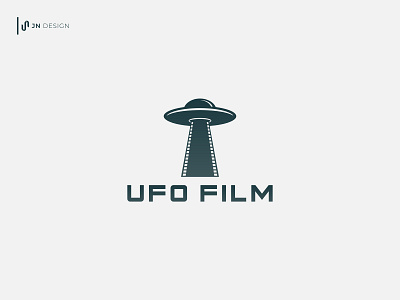 Ufo Film Logo alien brand identity branding cinema company logo design dribbble film graphic design logo logo design logo idea logogram movie ufo