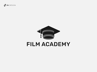 Film Academy Logo academy brand identity branding cinema company logo dribbble education film graduation cap graphic design logo logo design logo idea movie school theater