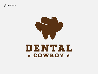Dental Cowboy Logo brand identity branding company logo cowboy cowboy hat dental dental care dentist dentistry dribbble graphic design logo logo design logo idea mascot sherif teeth tooth western