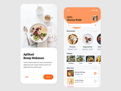 Recipe App design recipe recipe app uiux