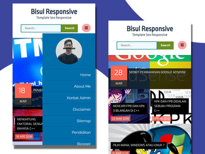 Bisul Responsive Seo blogger blogger theme design web free template blogger illustration portfolio template theme typography ui