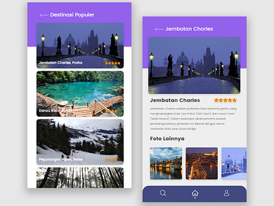 Traveler Destination App Concept design mockuup portofolio traveler traveller ui uiux ux