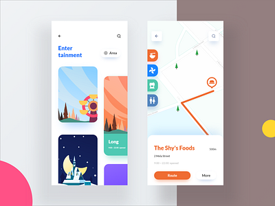 Park navigation app Vol.2 design illustration ui ux