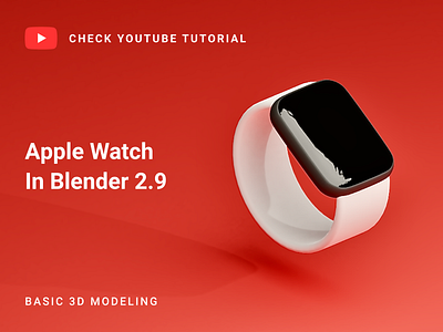 Apple watch in Blender 2.9 | 3D Modeling 3d modeling blender 2.9 blender modeling blender3d blender3dart blendercycles watch 3d watch 3d model watch model