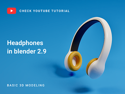 Headphones in Blender 2.9 | 3D Modeling 3d 3d modeling 3d render blender blender 3d blender art blender render headphones headphones 3d
