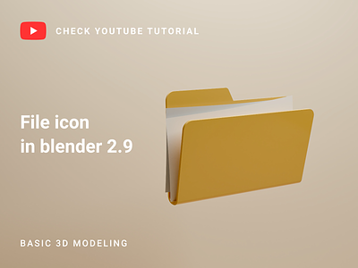 File icon in Blender 2.9 | 3D Modeling 3d modeling blender blender 3d