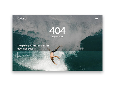 404 Day 008 #dailyui 404 dailyui ui design ux design webdesign