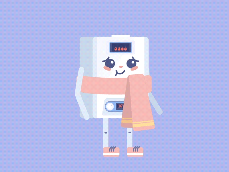 sneezed to heat you design motion graphic illustration motion design motion flat gif 2d sweet animation