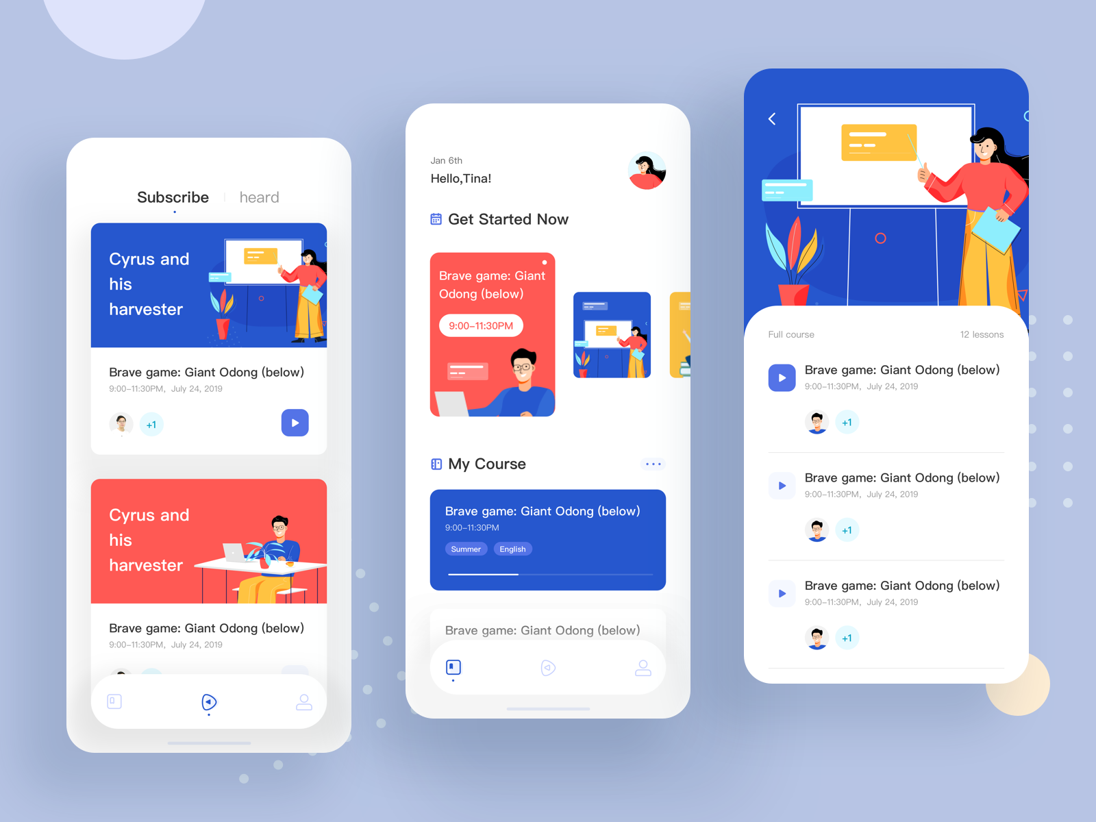 Education App 2 3 by Tina Lee for Top Pick Studio on Dribbble