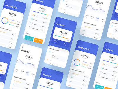 Financial App 3 app data data visualization dataviz design financial app icon ui ux