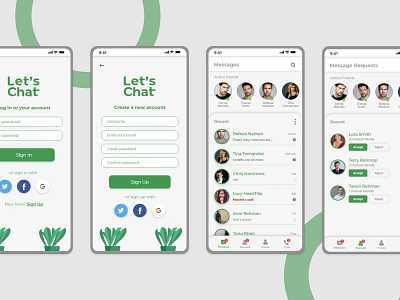 Chatting App branding chat chat app chatting chatting app creative design message app messenger minimal mobile mobile app mobile app design mobile design mobile ui ui ui ux ux ux ui