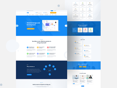 VA Website Design creative design landing minimal ui ui ux ux website design website ui