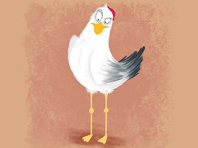 Gull. Cartoon. Character design