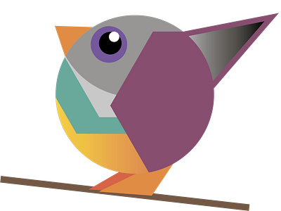 Birdy adobe illustrator bird bird icon illustraion vector art