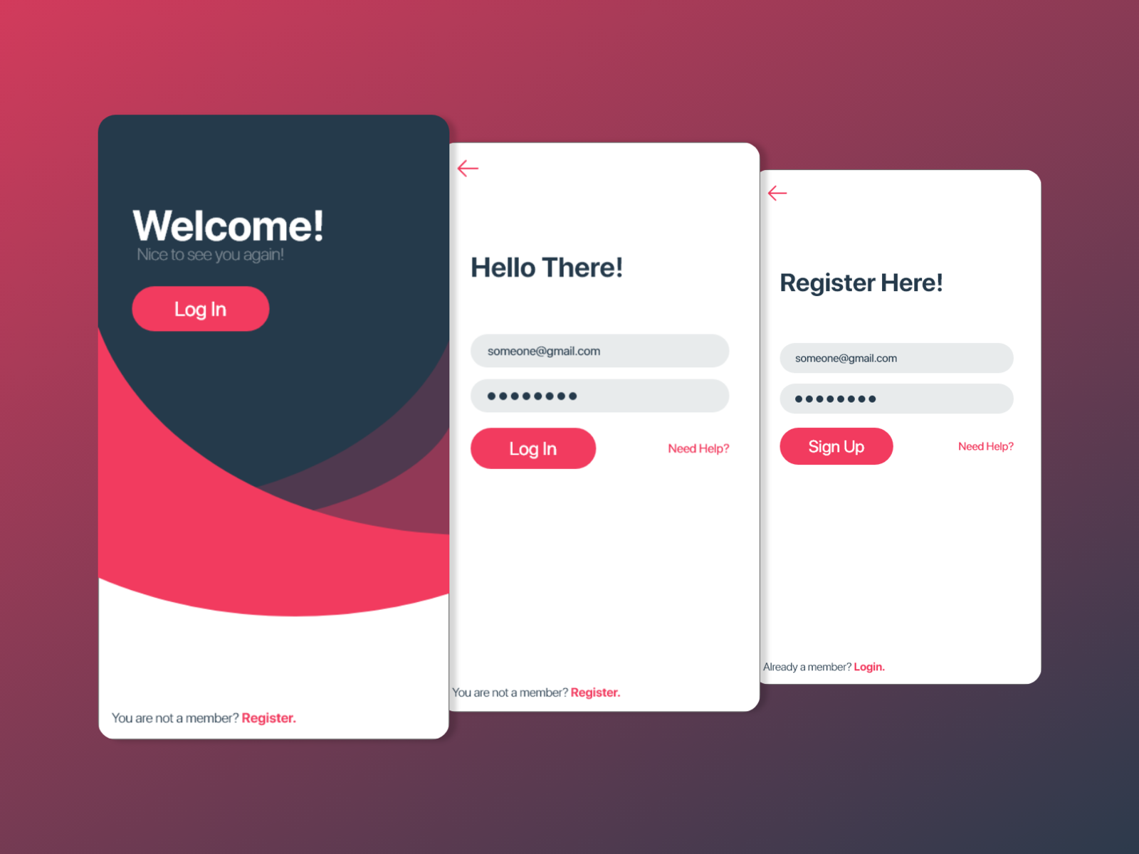 Welcome Screen Ui By Aman Saxena On Dribbble