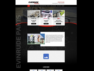 Homepage design ui web