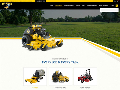 Stephen Roy agriculture branding design homepage mockup ui web