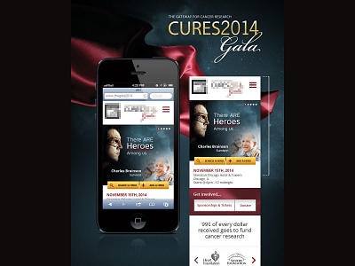 Gala2014 design homepage mobile ui mockup ui ux web