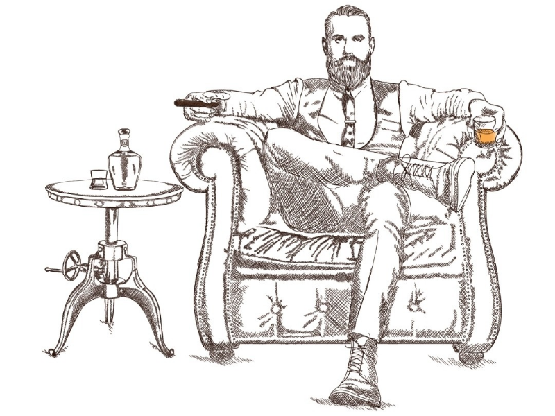 Men S Cigar Lounge By Dragoljub Lazarevic On Dribbble