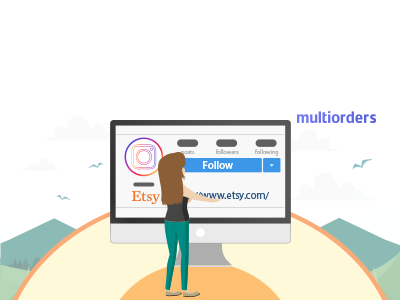 How To Add Etsy Link To Your Instagram Bio Multiorders bio ecommerce etsy etsy link instagram instagram bio inventory inventory management multichannel online shop order fulfillment order management shipping management