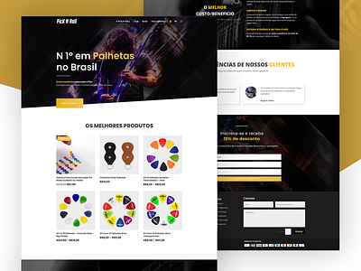 Pick n' Roll - Website design divi ecommerce guitar music ui ux web website wordpress