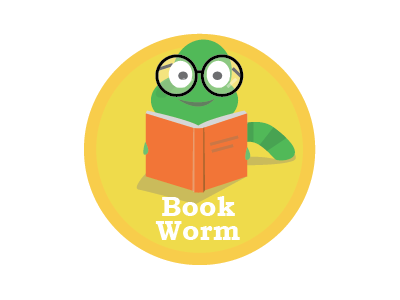 Book Worm Badge